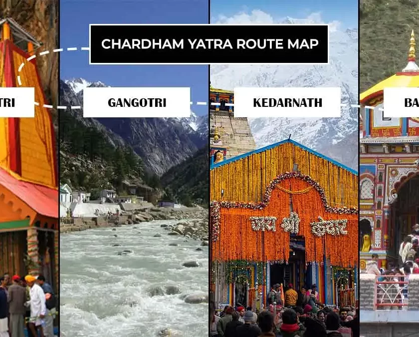 Chardham Yatra Route Map